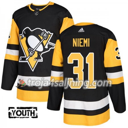 Pittsburgh Penguins tröja Antti Niemi 31 Adidas 2017-2018 Svart Authentic - NHL Tröjor Barn Pittsburgh Penguins tröja Antti Niemi 31 Adidas 2017-2018 Svart Authentic - NHL Tröjor Barn